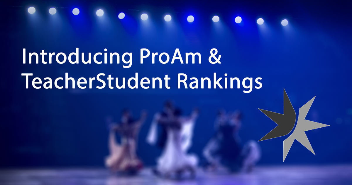 Introducing Pro Am and Teacher/Student Rankings