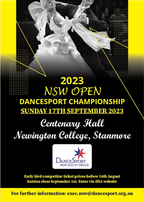 DanceSport Calendar 2023 Dates