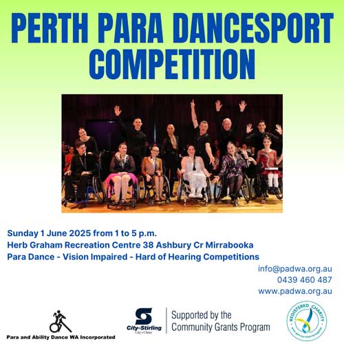 2025 PADWA Perth Para Competiton