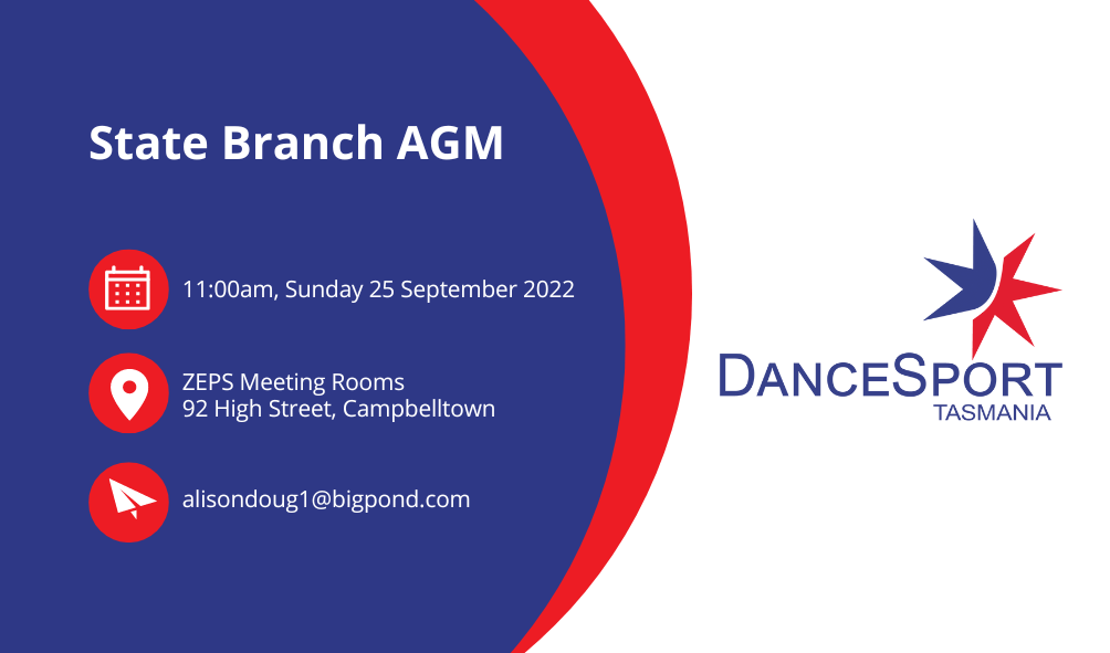 DanceSport Tasmania AGM Details
