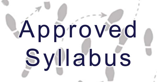Approved Syllabus Update