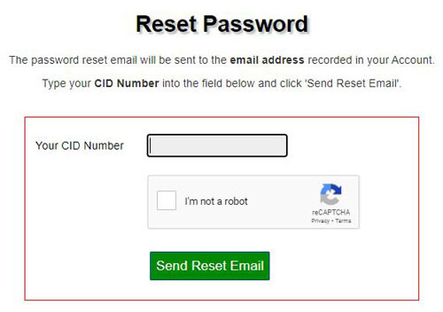 Automated password reset