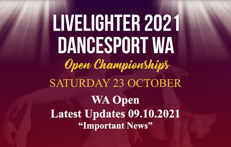 2021 LiveLighter DanceSport WA Open Prize Money, Sponsors, Conditions of Entry