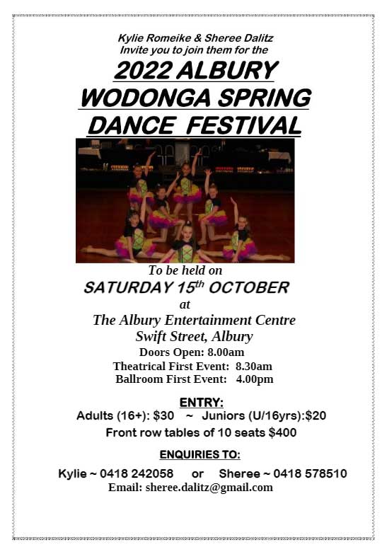 2022 Albury Wodonga Spring Festival info 1