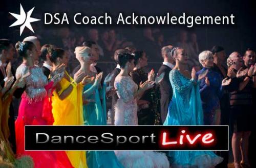 DSA Coaches Acknowledgment on DanceSportLive