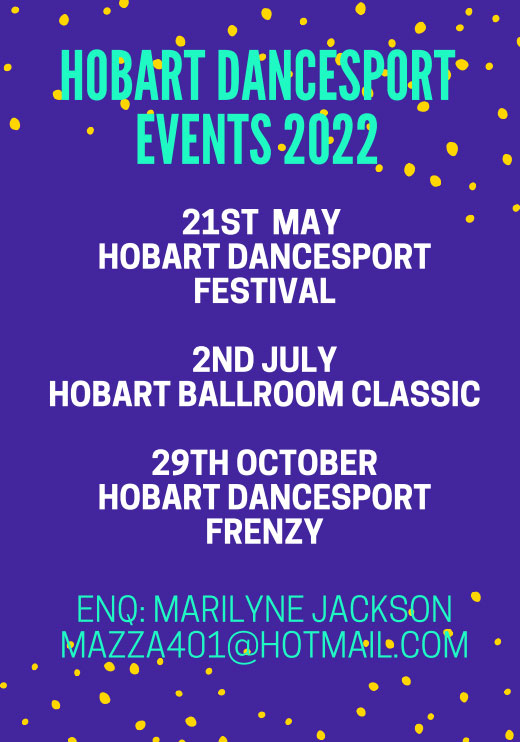 Hobart DanceSport Events for 2022