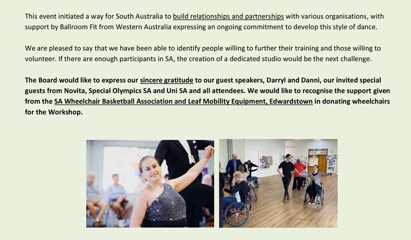 All Abilities DanceSport Workshop 4