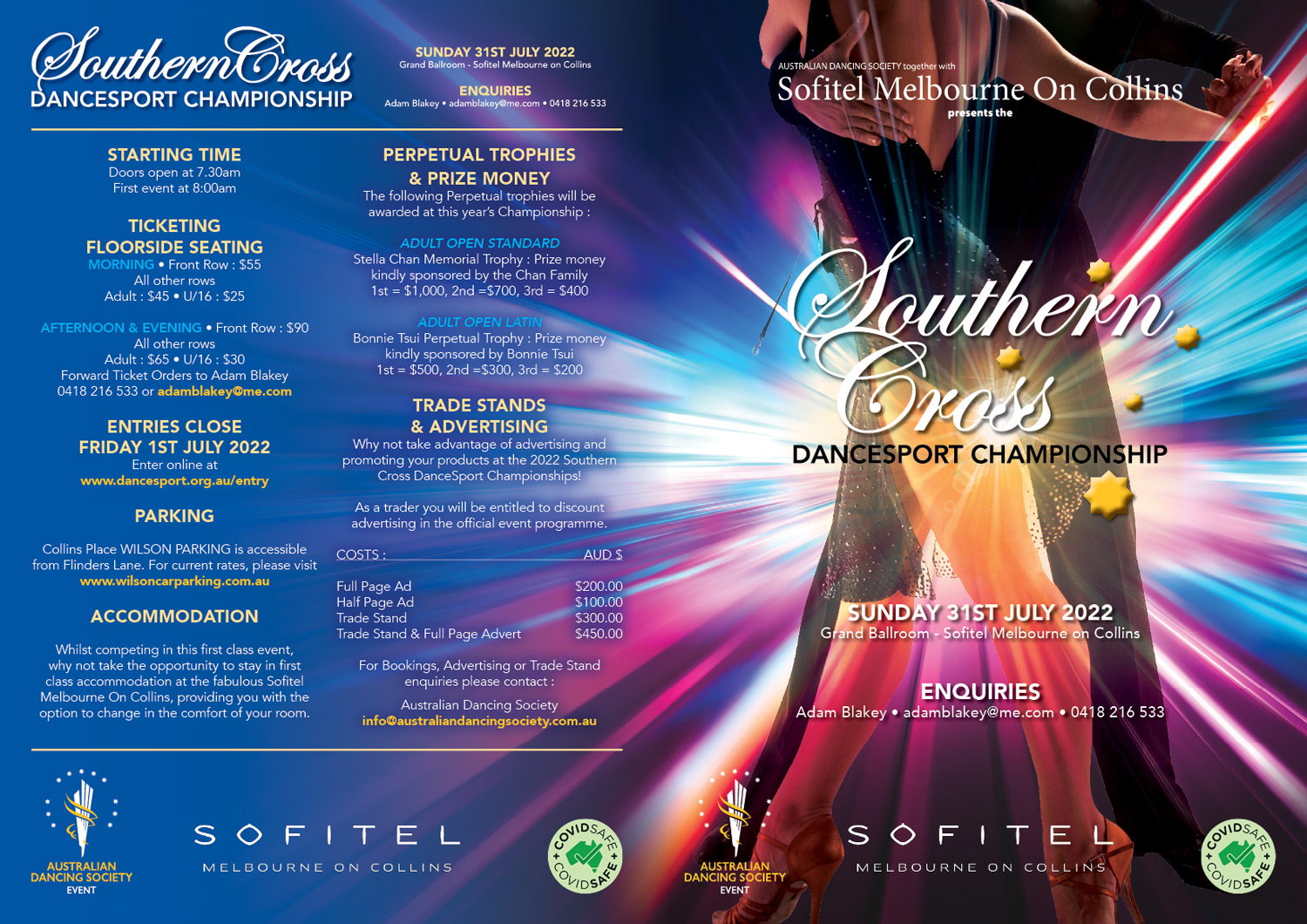 ADS Southern Cross Dancesport Championship Literature