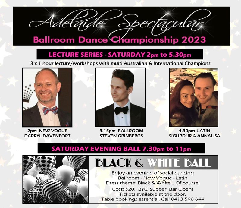 2023 Adeleaide Spectacular lectures and ball