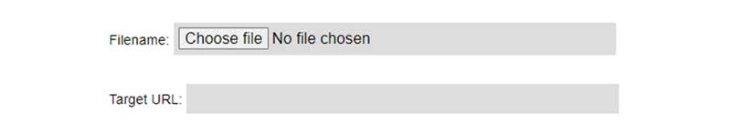 Select image file and URL