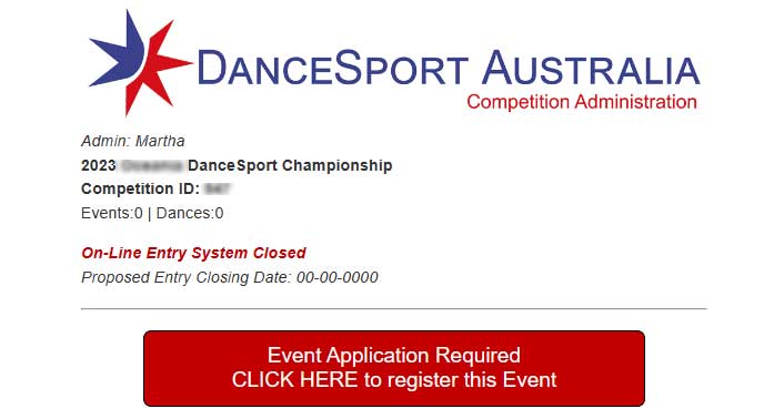 The Competition Registration Process