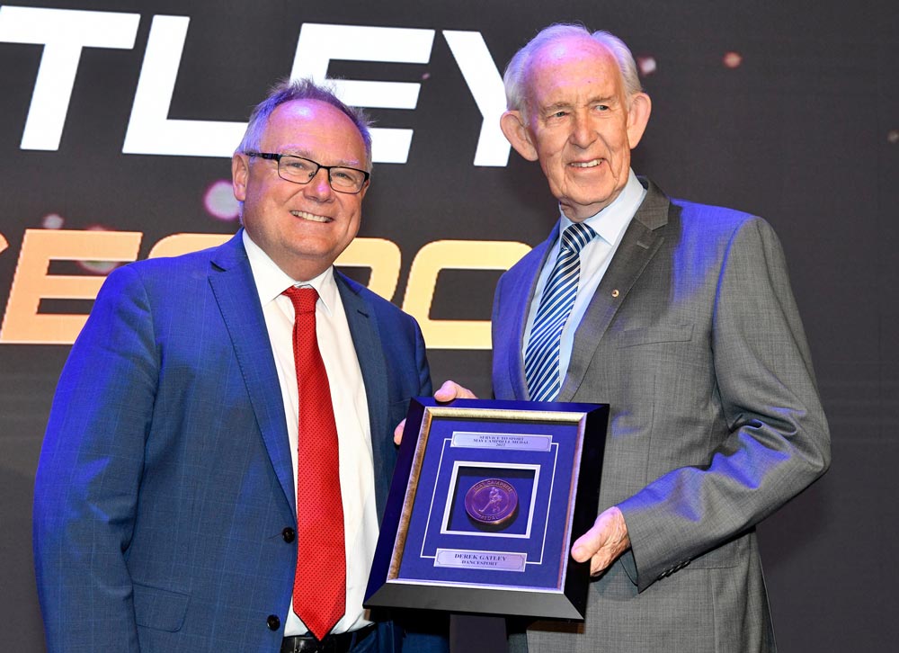 Derek Gatley OAM receives prestigious SportsWest Award