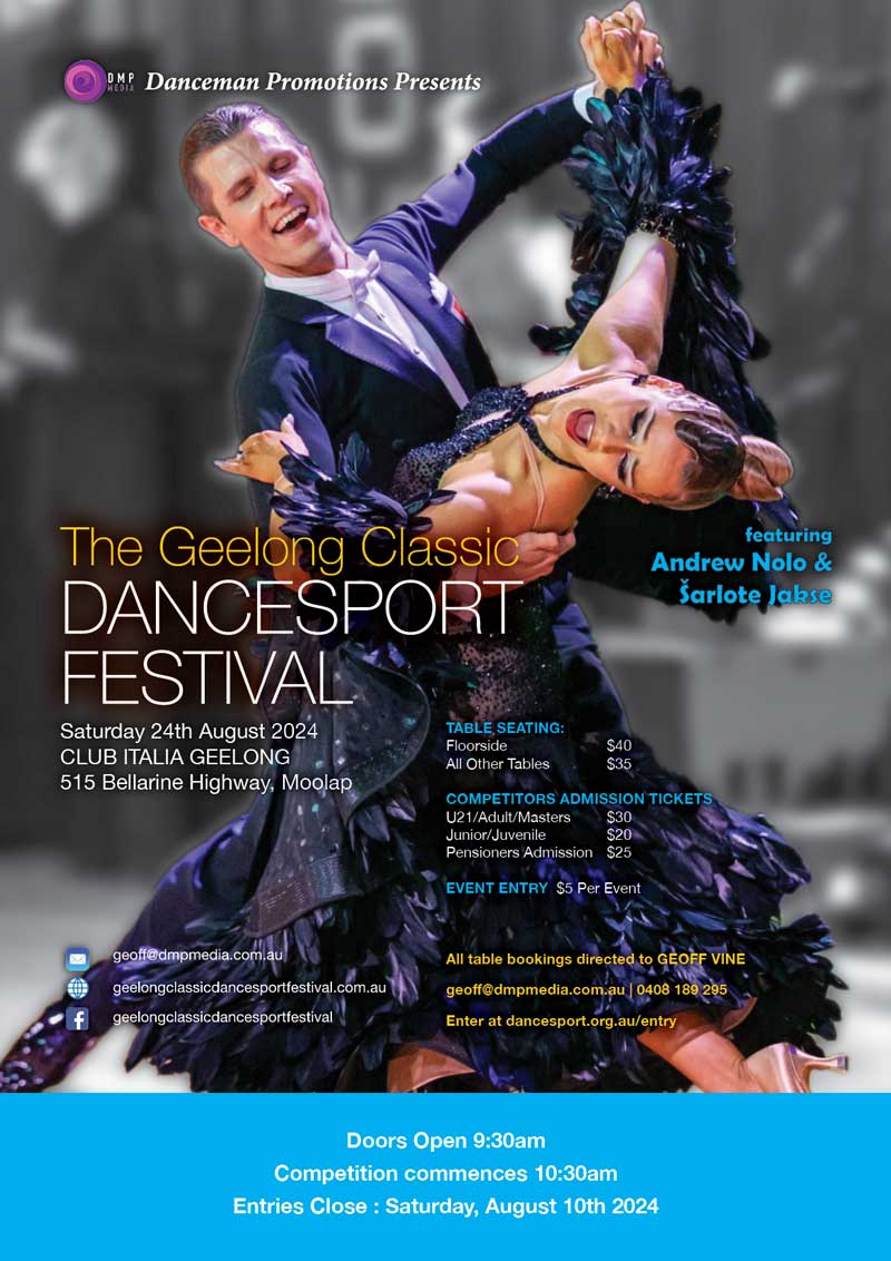 2024 Geelong Classic DanceSport Festival poster