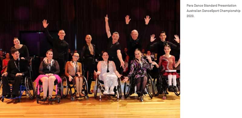 Para Dance Standard Presentation Australian DanceSport Championship 2023.