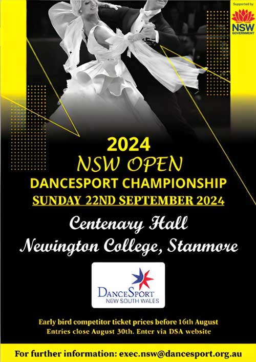 2024 NSW Open poster