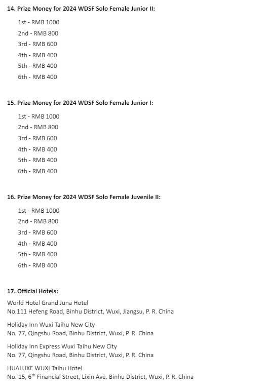WDSF Asian DanceSport Festival 2024 info page 5
