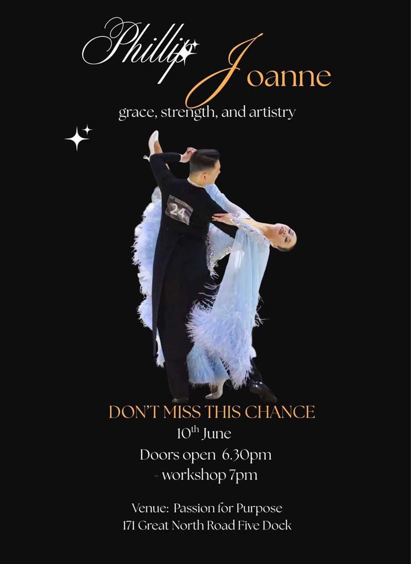 Flyer for DSNSW Lecture series featuring Phillip & Joanne