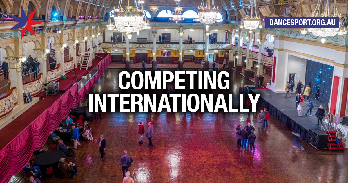 Competing internationally in DanceSport