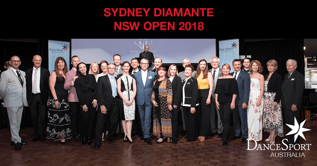 Adjudicators at the DanceSport Sydney Diamante 2018 NSW Open