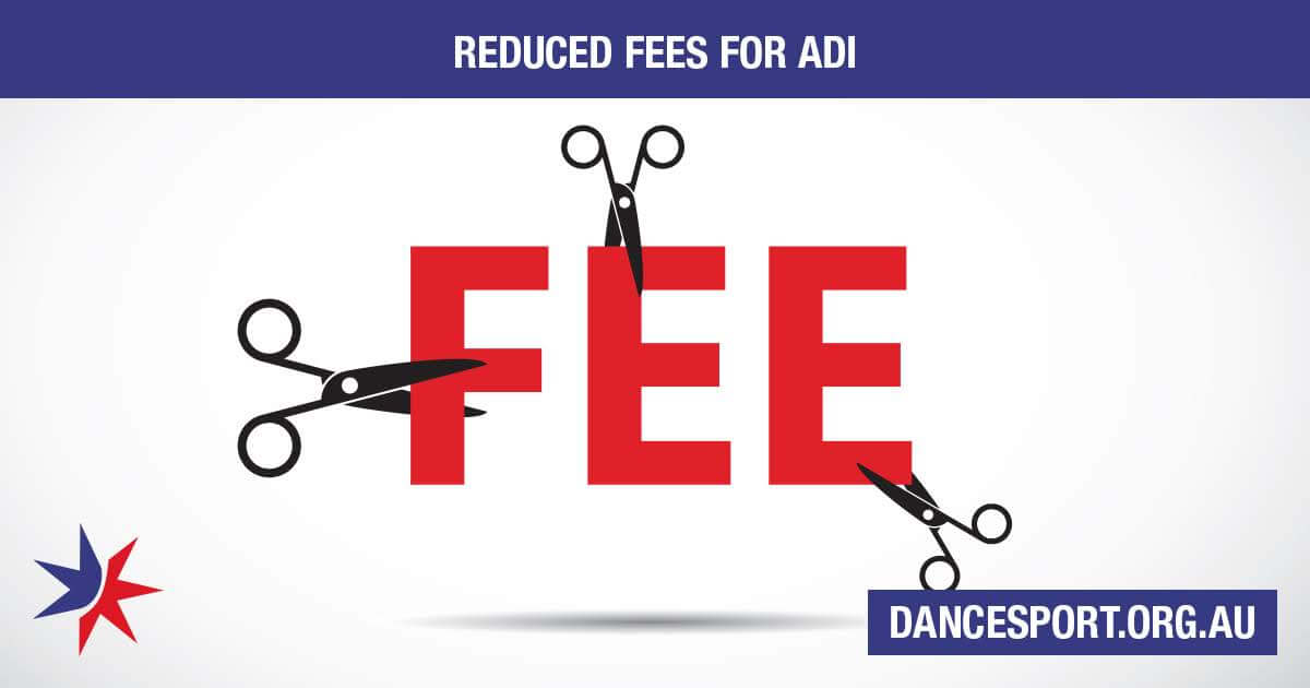 Reduced member fee for Assistant Dance Instructors