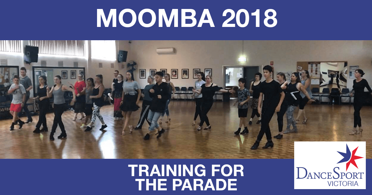 There was lots of good training for the DanceSport Victoria Moomba Parade 2018