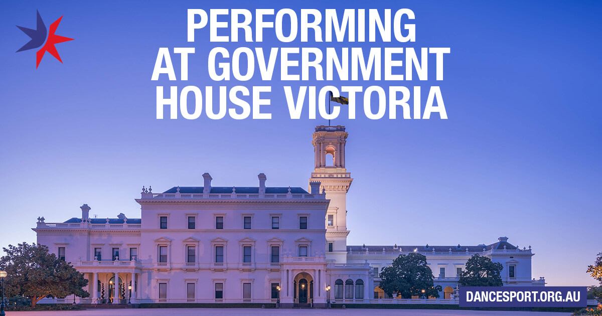 DanceSport Victoria to perform at Government House as part of the Governor's Performance Series