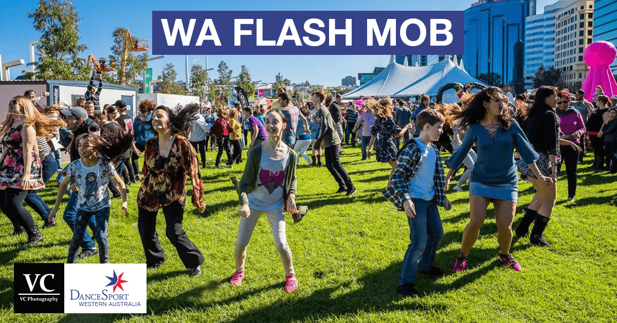 Great dancing at the Flash Mob June 2017 from DanceSport Western Australia