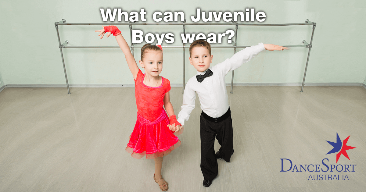 Dress restrictions for Juvenile Boys in DanceSport