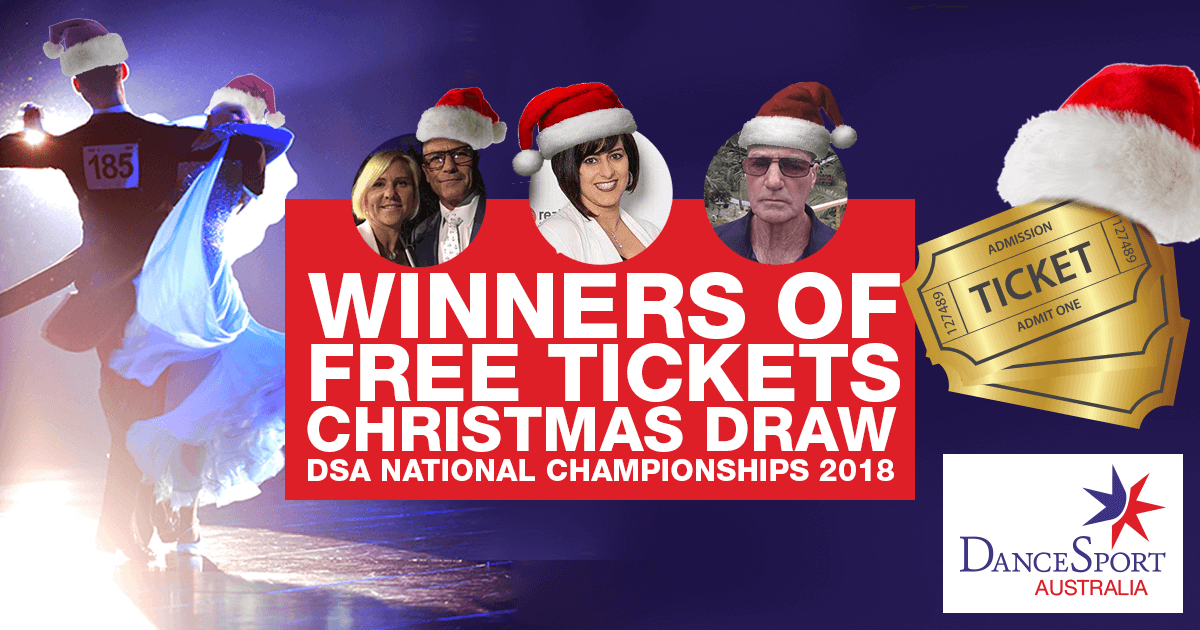 Winners of DSA National Championship 2018 Free Tickets Christmas Draw