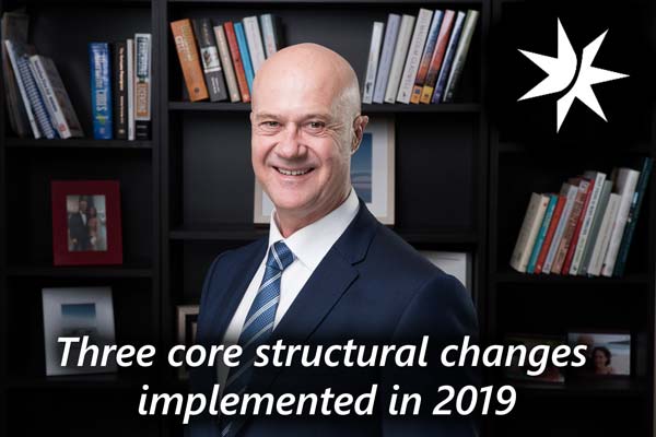 President's Message: Three core structural changes implemented in 2019