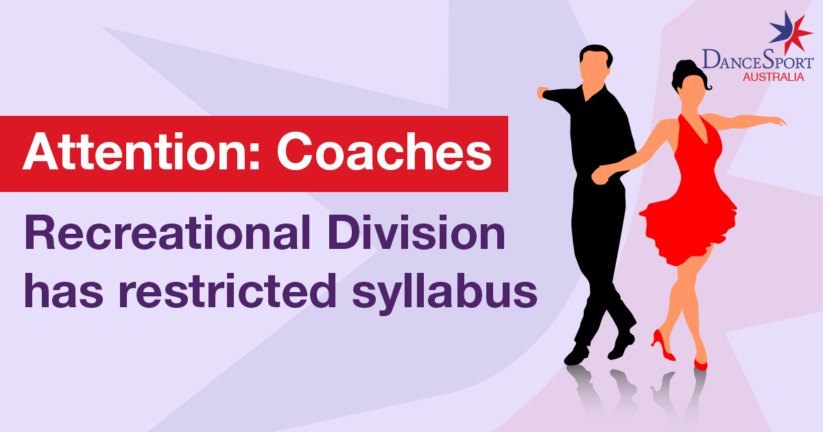 Recreational Division has RESTRICTED syllabus 