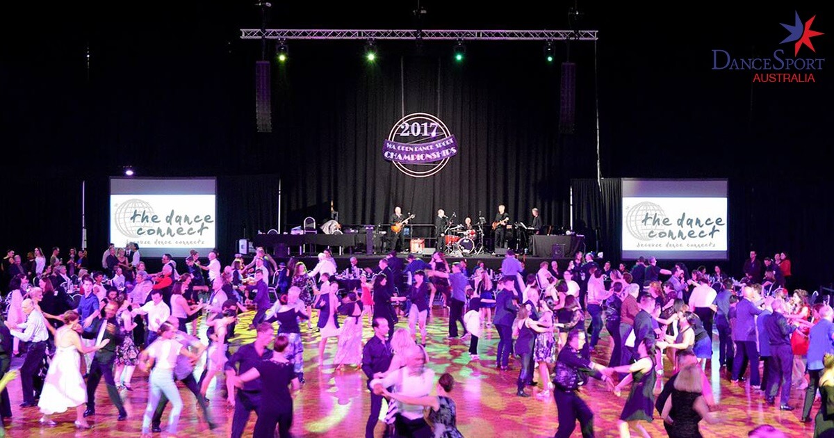 Social dancing at the Western Australia Open DanceSport Spectacular 2017