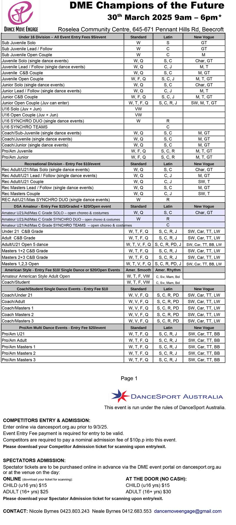 Syllabus for 2025 DME Champions of the Future - March