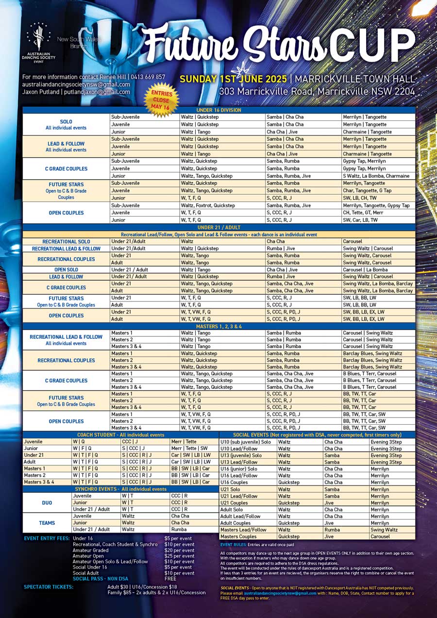 Syllabus for 2025 ADS Future Stars Cup