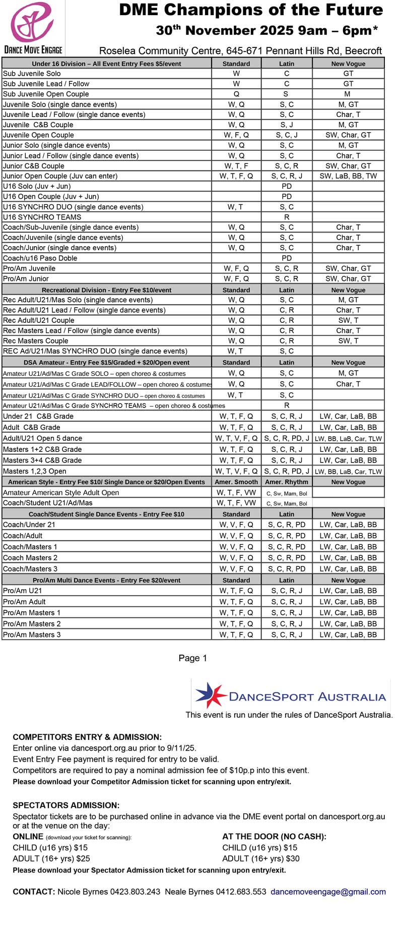 Syllabus for 2025 DME Champions of the Future - November