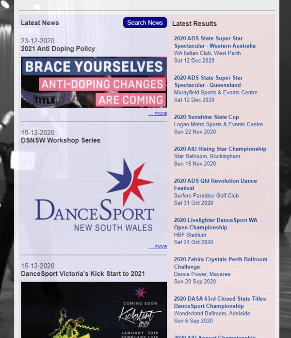 DanceSport Australia Blogs